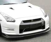 Nissan GTR R35 CBA 2008 2009 2010 2011 with Aftermarket Parts - KSK Front Lip Carbon Fiber / FRP from EPR USA